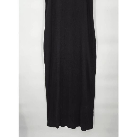 Buck Mason Ribbed Dress Women's Size Small Black Tank Maxi Sleeveless - Picture 3 of 9